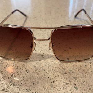 In The Air Sunglasses - Gold | Fashion Nova